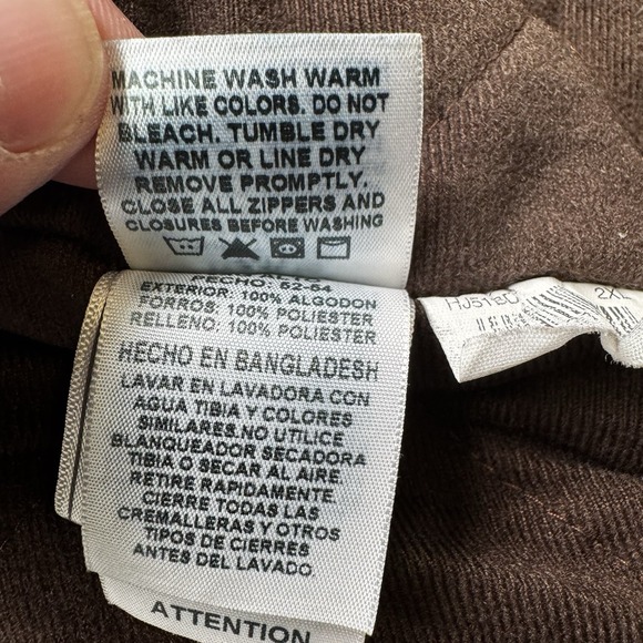 Berne Duck Canvas Jacket Hooded Men's Sz 2XLT Workwear Grunge Tan‎ Brown - Picture 13 of 16